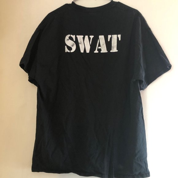 SWAT T-SHIRT BLACK AND WHITE BASIC - Picture 4 of 5